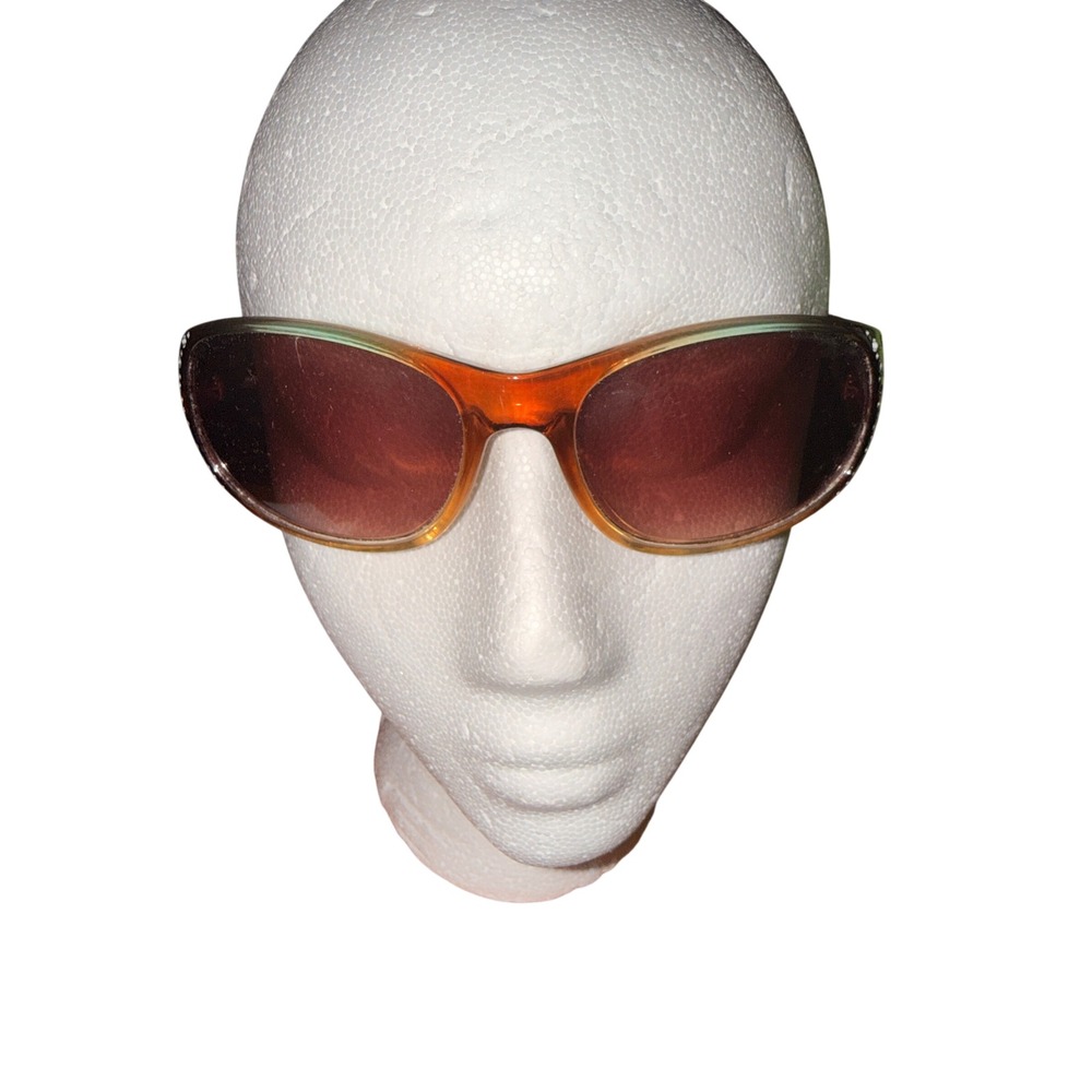 Retro Festival Foster Grant Solar Accents Ombre Rhinestone Wrap Sunglasses